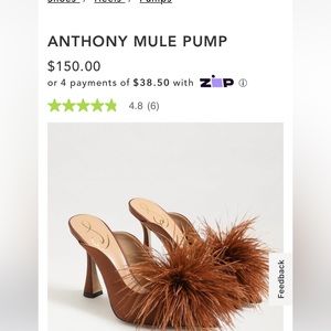 Sam Edelman 8.5 Anthony mule pump cocoa brown - barely worn